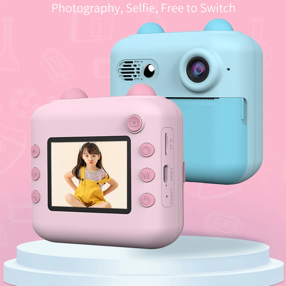 Factory Kids Camera Instant Printer Cameras Christmas BirthdayGifts for Kids Photo Paper Toddler Digital Camera