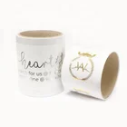 Silver Stickers Silver Label Waterproof Custom Silver Foil Labels Personalizados Gold Stamping Logo Stickers