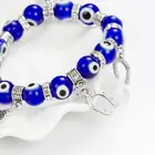Turkish Demon Eye Crystal Beaded Elastic Crystal Evil Eye Bracelet Jewelry