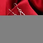 European Stylish Silver Plated Pierced Hoop Earring Set Chain Water Drop Earring Kit