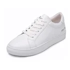 Shoe Shoes Custom Sneakers White Microfiber Leather Skateboarding Shoe OEM Walking Style Shoes For Men And Women