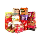 Banana Box Fruit Box Carton Custom Avocado Tomato Banana Orange Corrugated Paper Box Carton For Fruit Vegetables