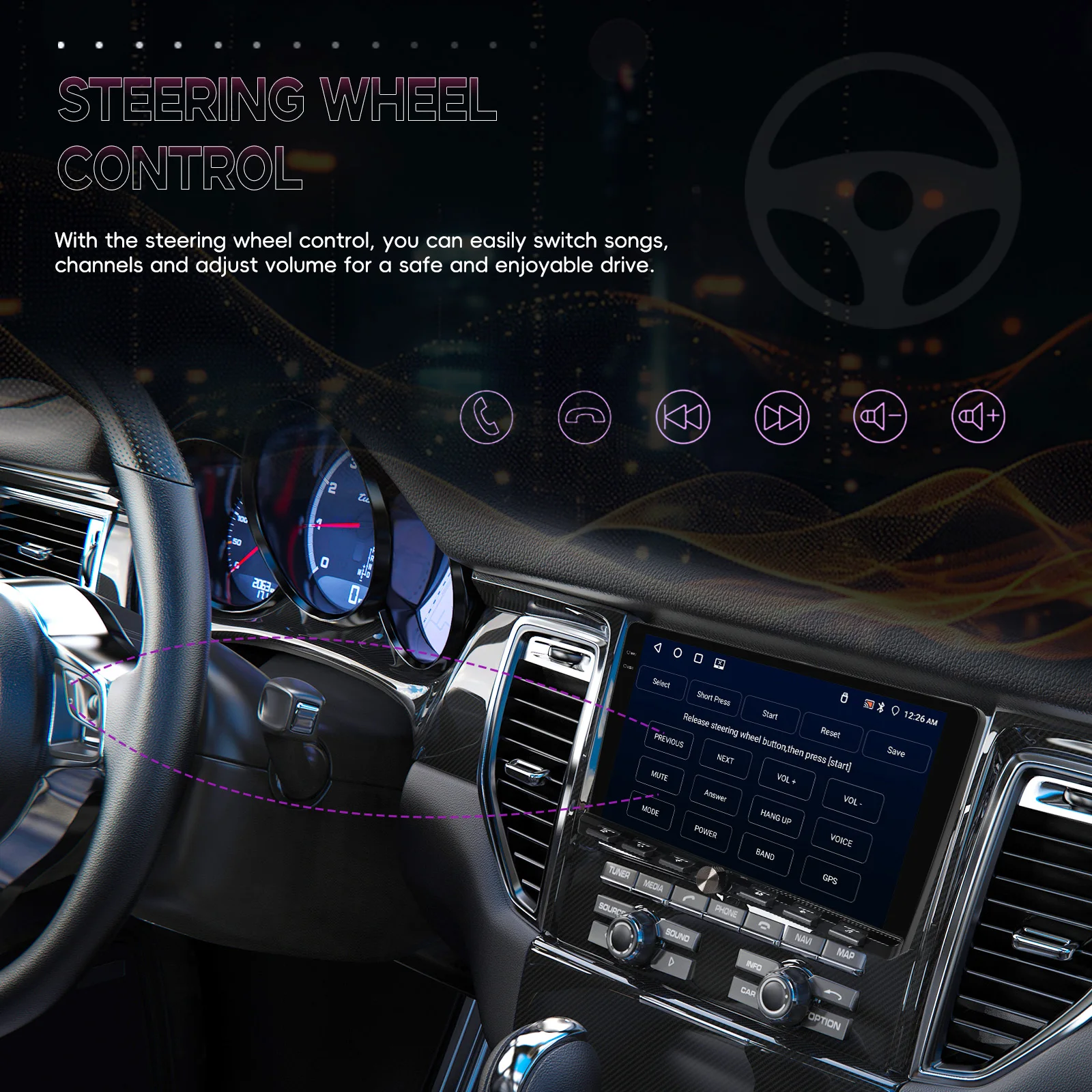 android auto gps wifi fm rds ai dsp bt eq a4170-19