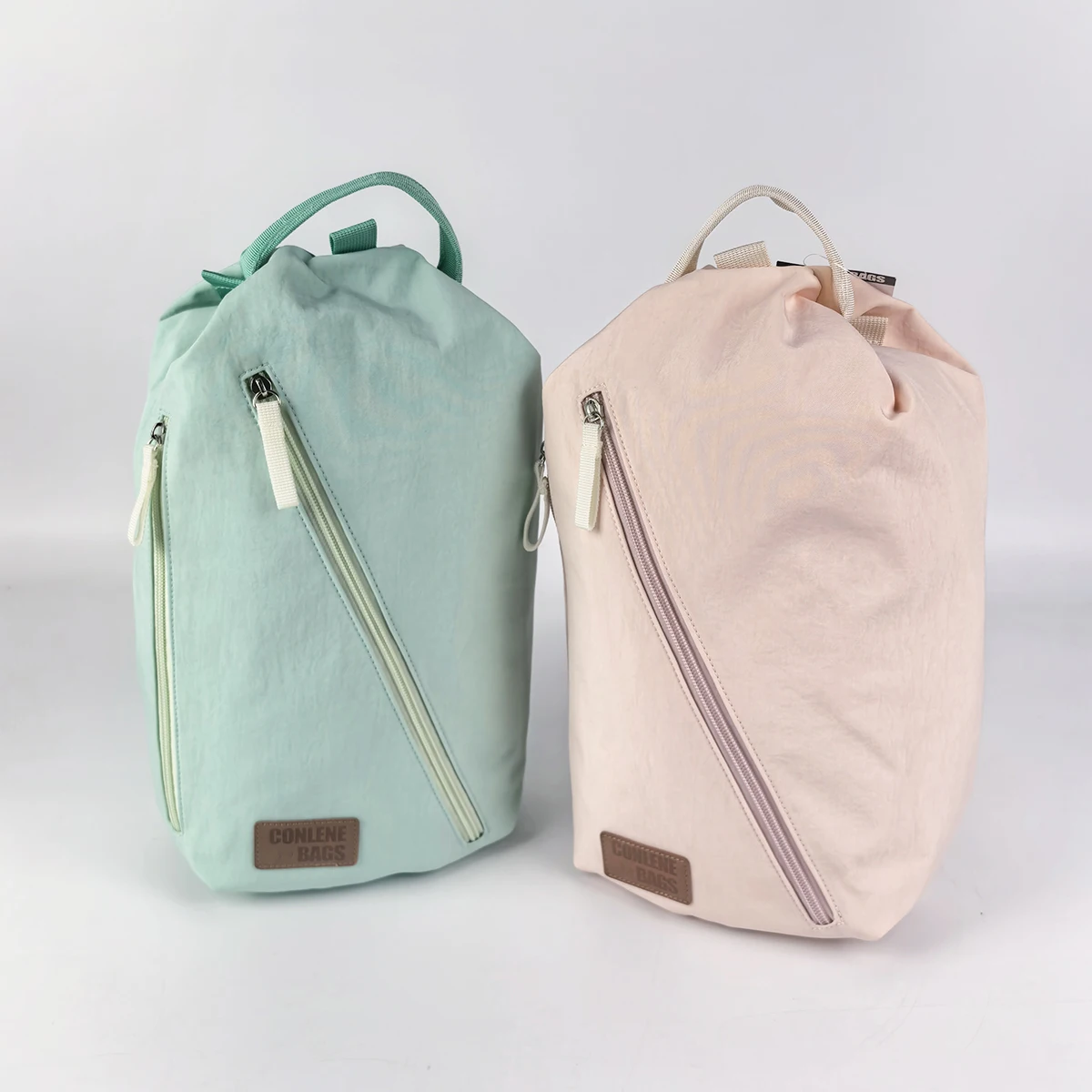 INS Custom Logo 230D Nylon Polyester Student Bag Colorful Inscription with Zipper and Pocket for Shopping details