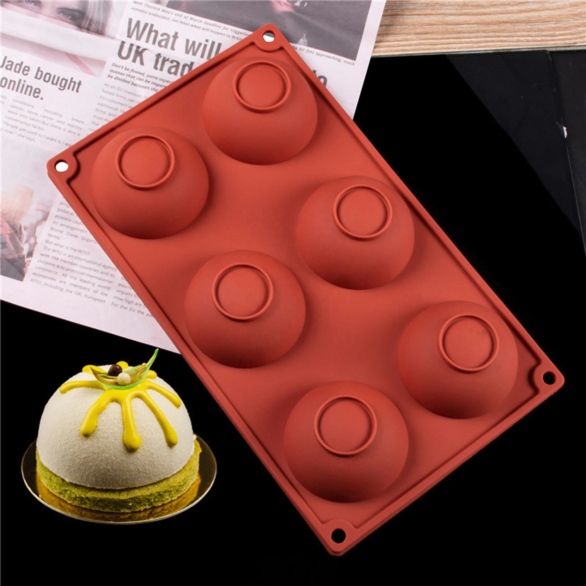 3D Hemisphere Shape Chocolate Mold 6 8 15 24 Cavity New Semicircle Diy Silicone Cake Mold Flower Cake Tools soap mould making