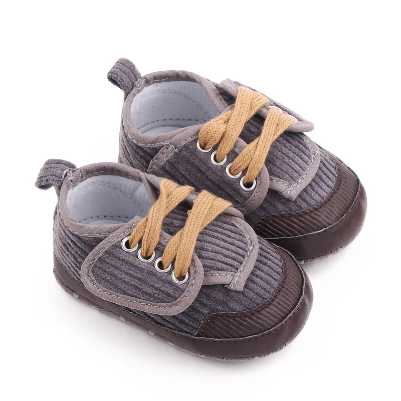 0-1 Year Old Infants Indoor Toddler Shoes Baby Boys Solid Color Soft Soled Casual Shoes manufacture