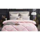 Comforter Quilted Comforter Set Simple Style 3 Piece Bedding Set With Fluffy Comforter
