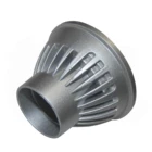 Lighting Parts Sliver Powder Coating High Pressure Casting Lighting Housing Parts