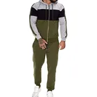 Wholesale Tracksuits Fleece For Men Full Sleeve Zipper Closer Tracksuits With Pockets Men Joggers Suits Set 2021