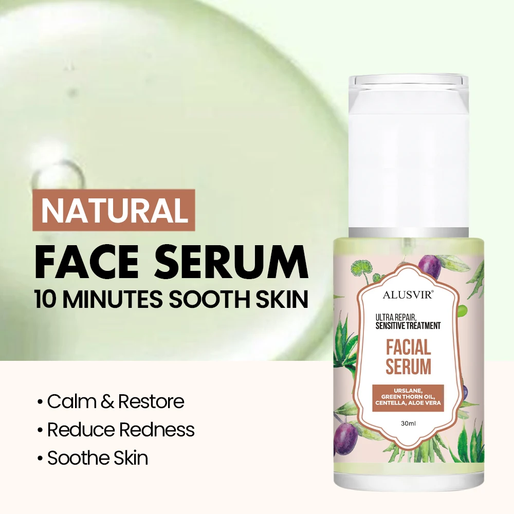 Anti-Allergy Sensitive Skin Care Products Private Label Organic Repair Redness Face Facial Serum Moisturizer Cream Skincare Set