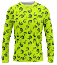 wholesale long sleeve fishing shirts uv protection quick dry custom sublimated fishing wear polyester spandex fishing shirts