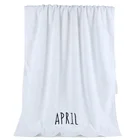 100% Luxury White Terry Hotel 100% Cotton Bamboo Fiber Baby Bath Towel 35 X 35