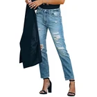 Jeans Ripped Thin Section Loose Jeans Wholesale Personalized Ripped Thin Section Loose Jeans