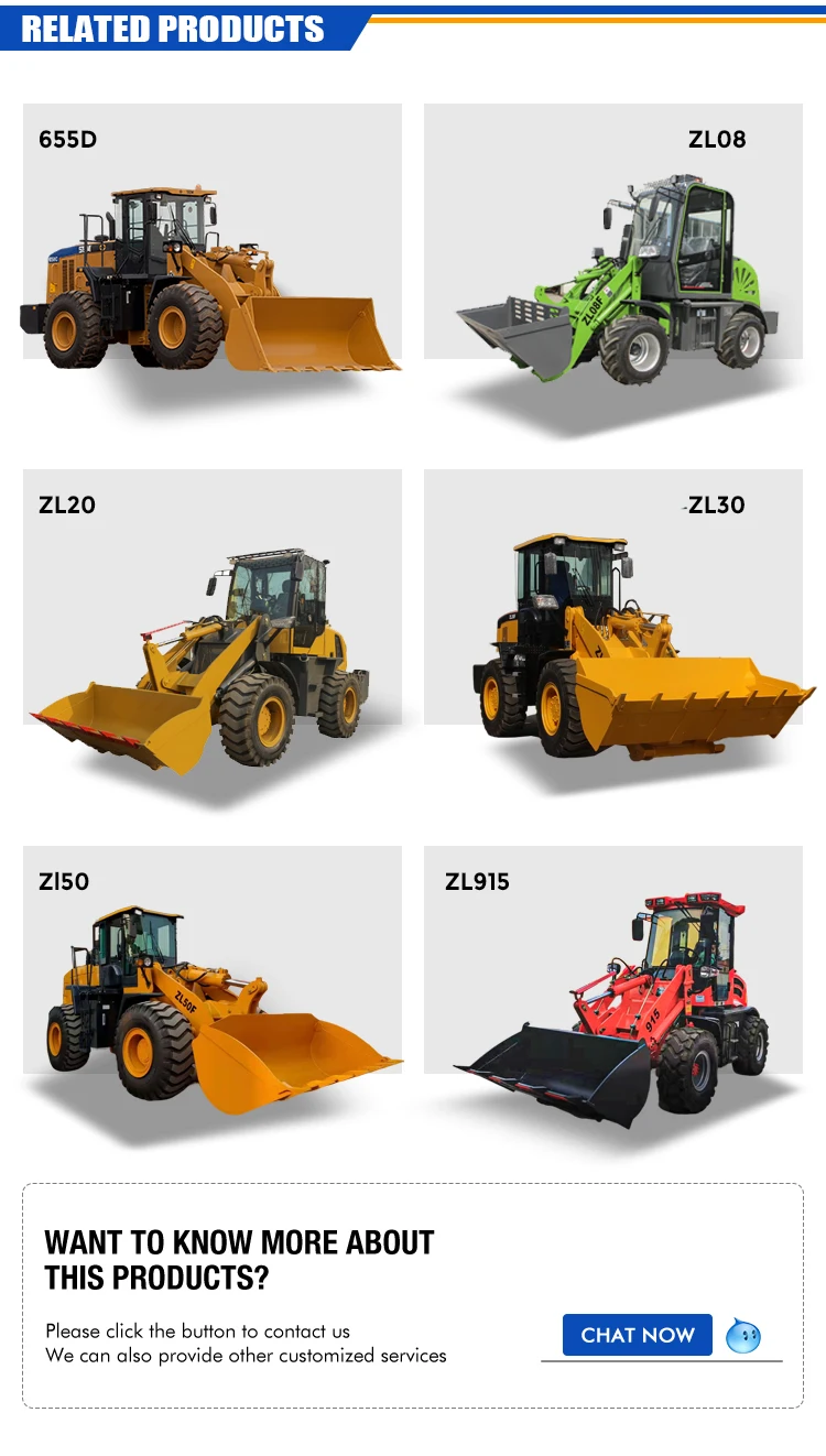 Construction Equipment Epa Euro V Ton Mini Front End Loaders