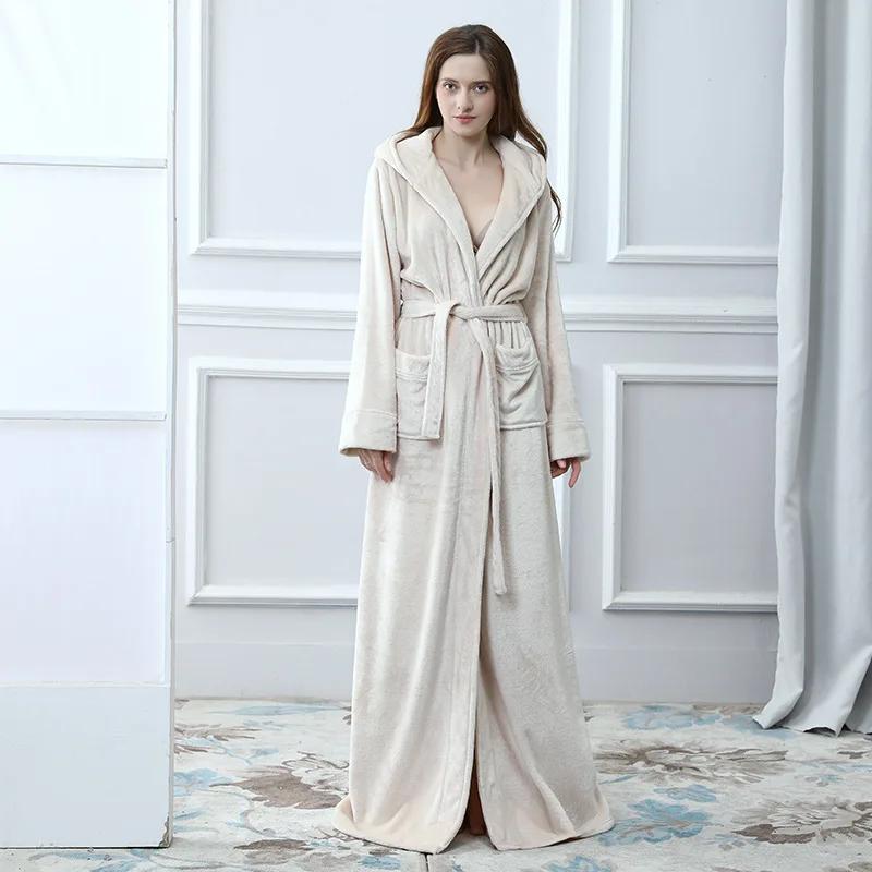 Factory wholesale maxi robe luxury robe custom men hooded robe