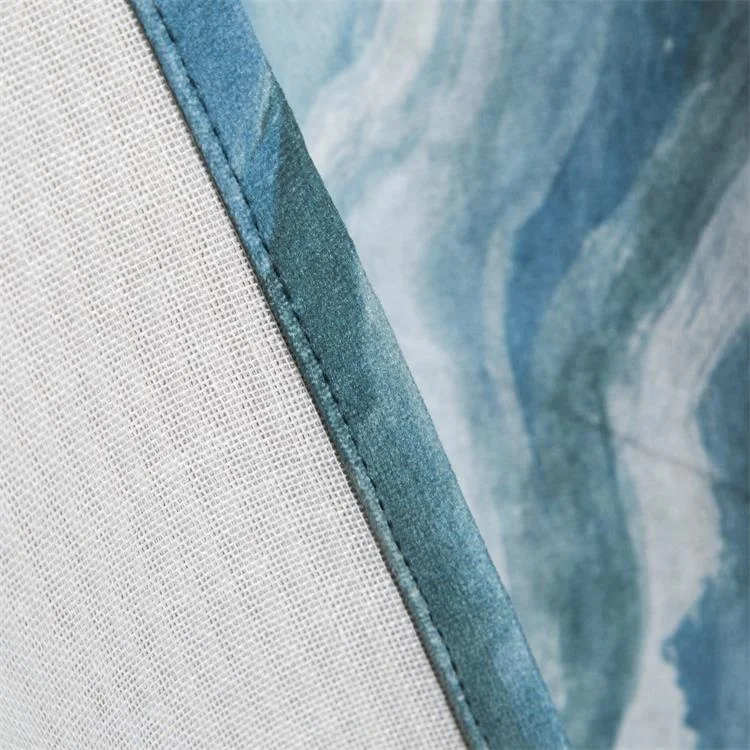 Print curtain luxury curtains for the living room and bedroom cool and refreshing feeling