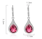 Drop Emerald Earrings Earrings European And American Drop Shape Emerald Rose Ruby Pendant Earrings For Women