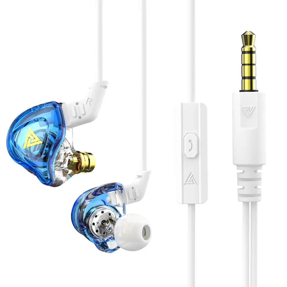 QKZ DMX Mobile Phone Sports Headphones Wired in Ear Monitors Control Plug-in Earphones