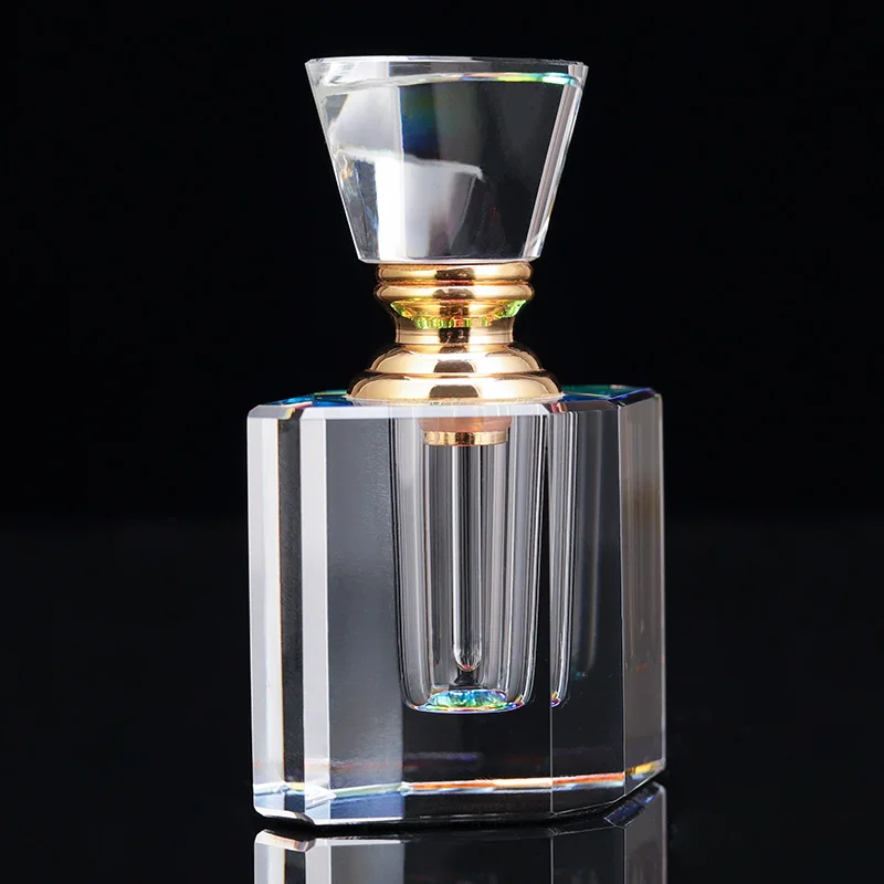 product small bridge original personalised design square perfume bottle premium rectangle cap refillable crystal perfume bottle-5