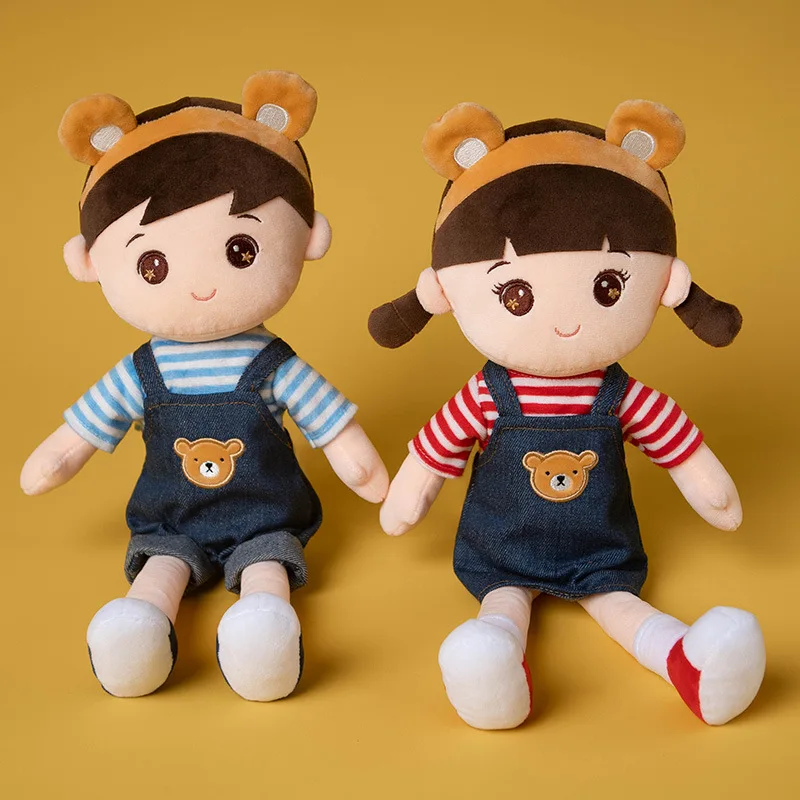 New Kawaii Cartoon Plush Toy Doll Soothing Sleeping Doll Big And Small Creative Birthday Gift Plush Toy Teddy Bear Cloth Doll