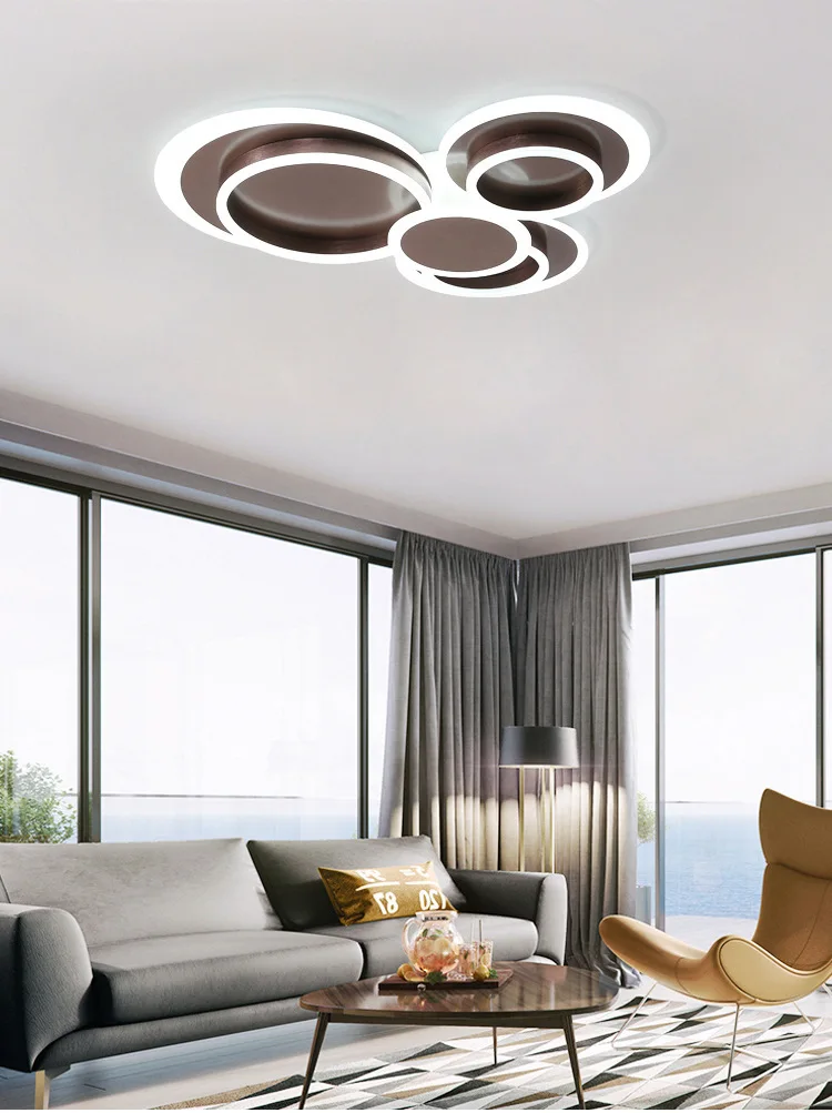 Modern Decoration Warm White Iron Acrylic Home Bedroom Living Room Simple Led Ceiling Light
