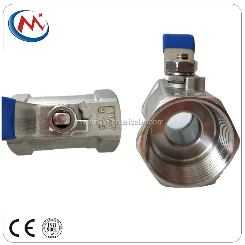 1000 wog Manual 1 PC Female Screwed Threaded  End Casting One Piece Ball Valve