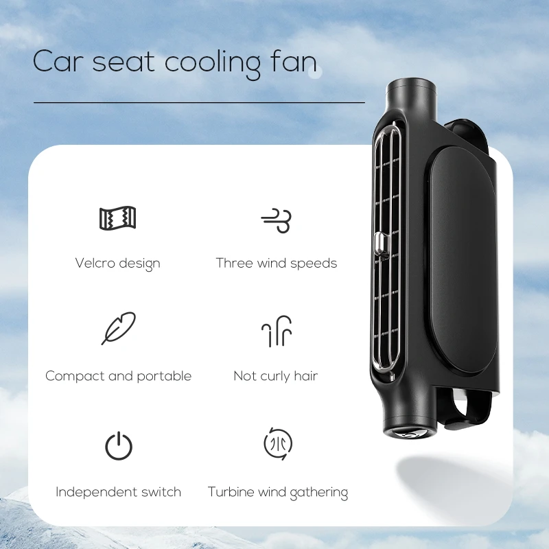 Car Seat Air Conditioner, CF03, Portable, USB - detail 10