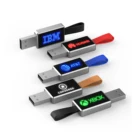 High Usb Flash Drives High Spped Cheap 128GB Branded Glowing Logo USB Flash Drives Stick