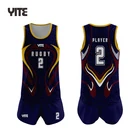 Sublimated Singlet Oem Bulk Wholesale Custom Sublimated 3d Digital Printing Touch Football Singlet