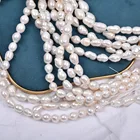 DIY Jewelry High Quality 10-12mm Waterdrop Loose Pearls Baroque Pearl Strand Baroque Freshwater Pearls