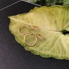 Diamond Hoop Earring Luxury Fashion Crystal Zircon Diamond Gold Plated Hoop 925 Silver Women Earring