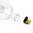Glass Bottle Glassglassglass Custom Design Round 750ml Vodka/Whiskey/Brandy Glass Bottle