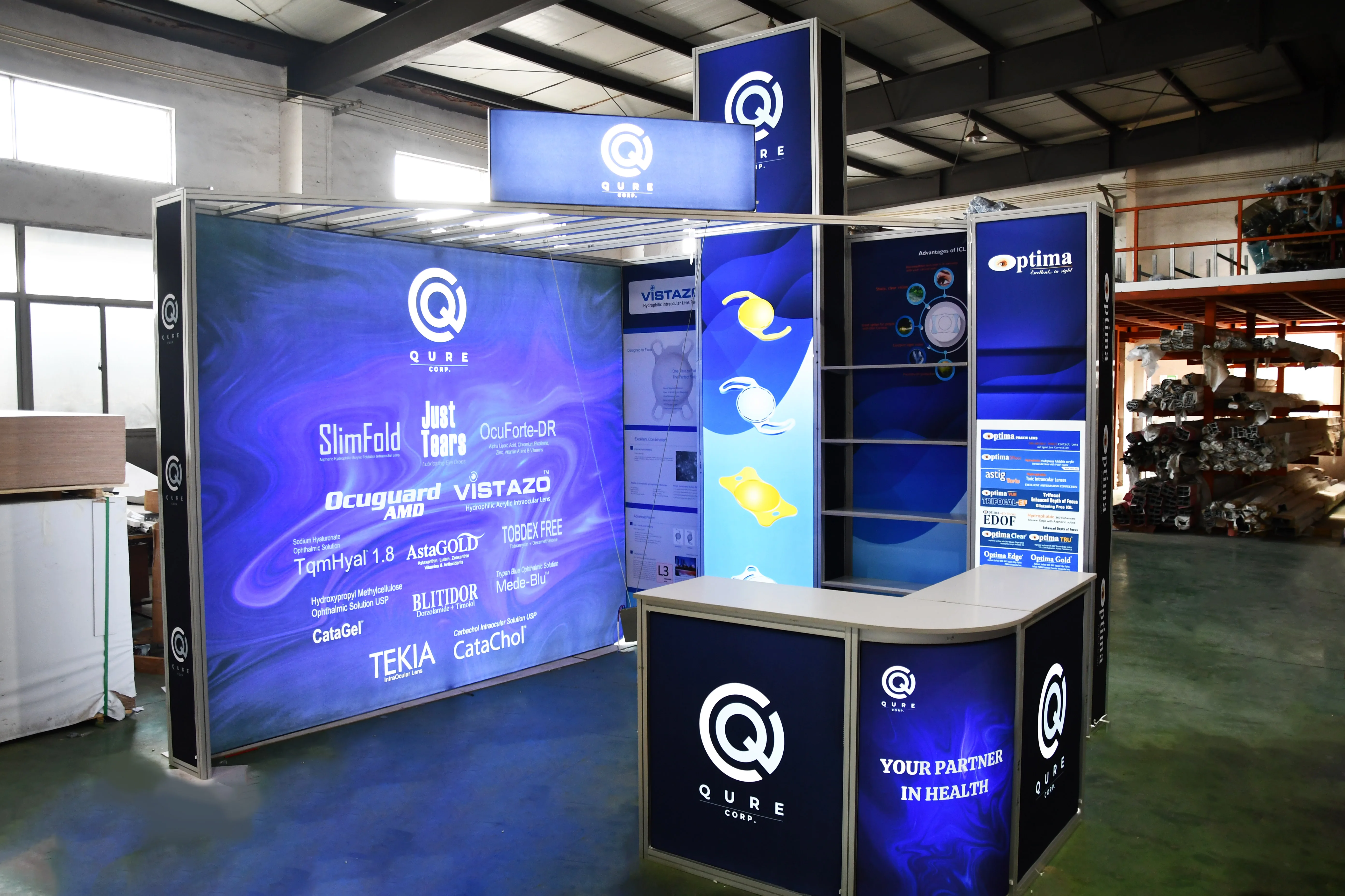 Modular Design Aluminum Tradeshow Booth Design For Exhibition Display