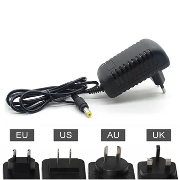 EU/US/UK/AU Plug Adapter AC 100-240V To DC 12V 2A 2000mA Power Supply 5.5mm x 2.1-2.5mm For CCTV