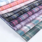 Hot Selling Woven Pinpoint 300gsm 100%Polyester Anti Wrinkle Yarn Dyed Check Fabric