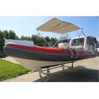 Inflatable Boats CE 18ft 5.5m RIB Inflatable Boat Hypalon Fiberglass Hull Sport RIB Rowing Boat For Sale