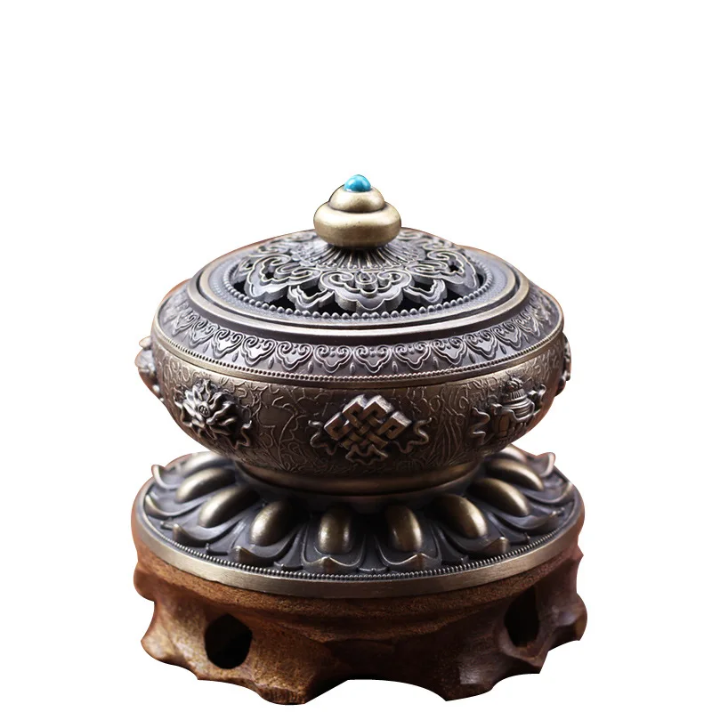 Details about   Metal Incense Burner Lotus Flower Handmade Censer Bowl Buddhist Home Decoration 