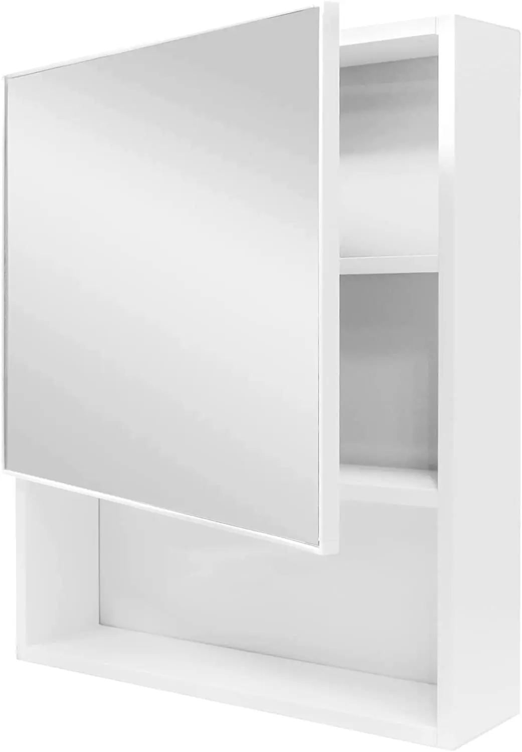 Modern white design wall mounted storage and display mirrored bathroom cabinet for bathroom furniture