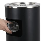 Cigarette Ashtray Stainless Steel Outdoor Hotel Lobby Cigarette Ashtray Stand Standing Ashtray Bin