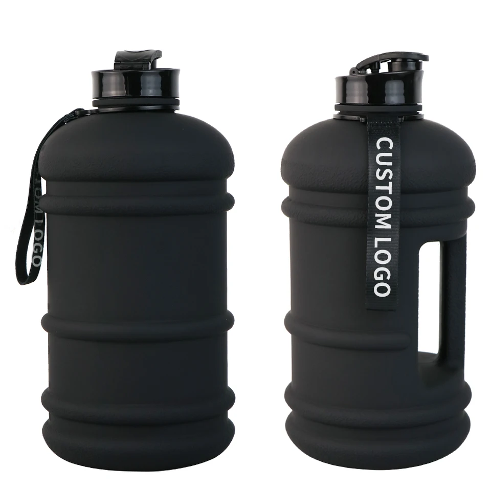 Water Bottle 2 Liter Large Capacity Plastic Motivational Water Bottle 2.2L Water Jug Plastic Sports Reusable For Gym