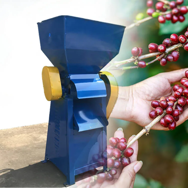 High Productivity Fresh Coffee Bean Pulper Huller Peeling Machine Coffee Bean Peeler Machine manufacture