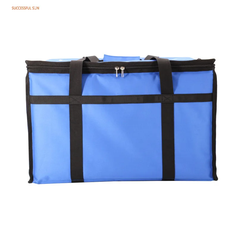 product wholesale custom logo and size waterproof takeaway thermal hot food bag insulated cooler bag tote pizza delivery bag-3