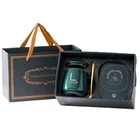 Mug Custom 55 Degree Thermostatic Heating Coaster Ceramic Cofee Mug With Spoon Gift Box Breakfast Milk Cup