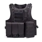 Custom Polyester Military Tactical Vest Molle Hunting Army Police Vest Custom Men Sleeveless Tactical Vest