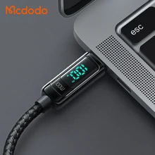 Mcdodo 882 USB-C 100W Power Display Fast Cable 1.2meter Laptop PD Charging with E-mark Zinc Alloy New Smart 5A Cable Type-C to C