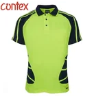 Polo Shirt Workwear WW High Visibility Hivis Hiviz Knit Cotton Pique 2 Tone Cut Sew Polo Shirt