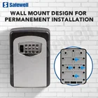 Key Box Safewell Wall Mounted Portable Key Lock Box Key Storage Box Key Safe Combination Lock Box