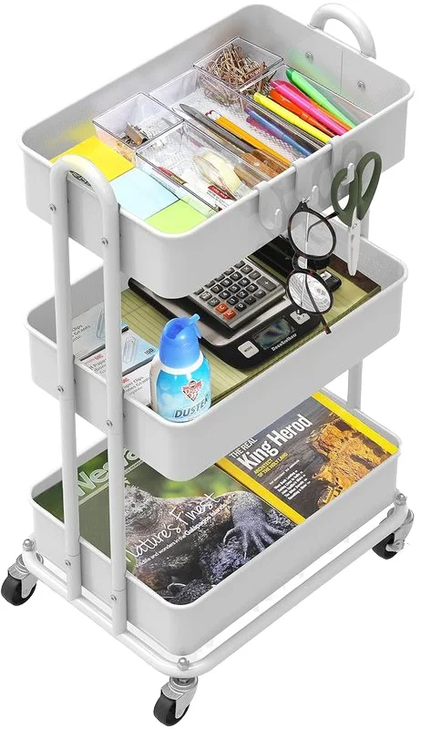 High quality storage shelves  kitchen and office practical tools  wire racks with wheels utility/steel/mesh