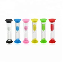 6pcs Egg Time Plastic Sandglass Hourglass 30 Second-1-2-3-5-10 Min Sand Timer Set