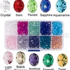 6mm Drop Beads Wholesale Multi Color Water Drop Cutting Bead Faceted K9 Glass Crystal Bead